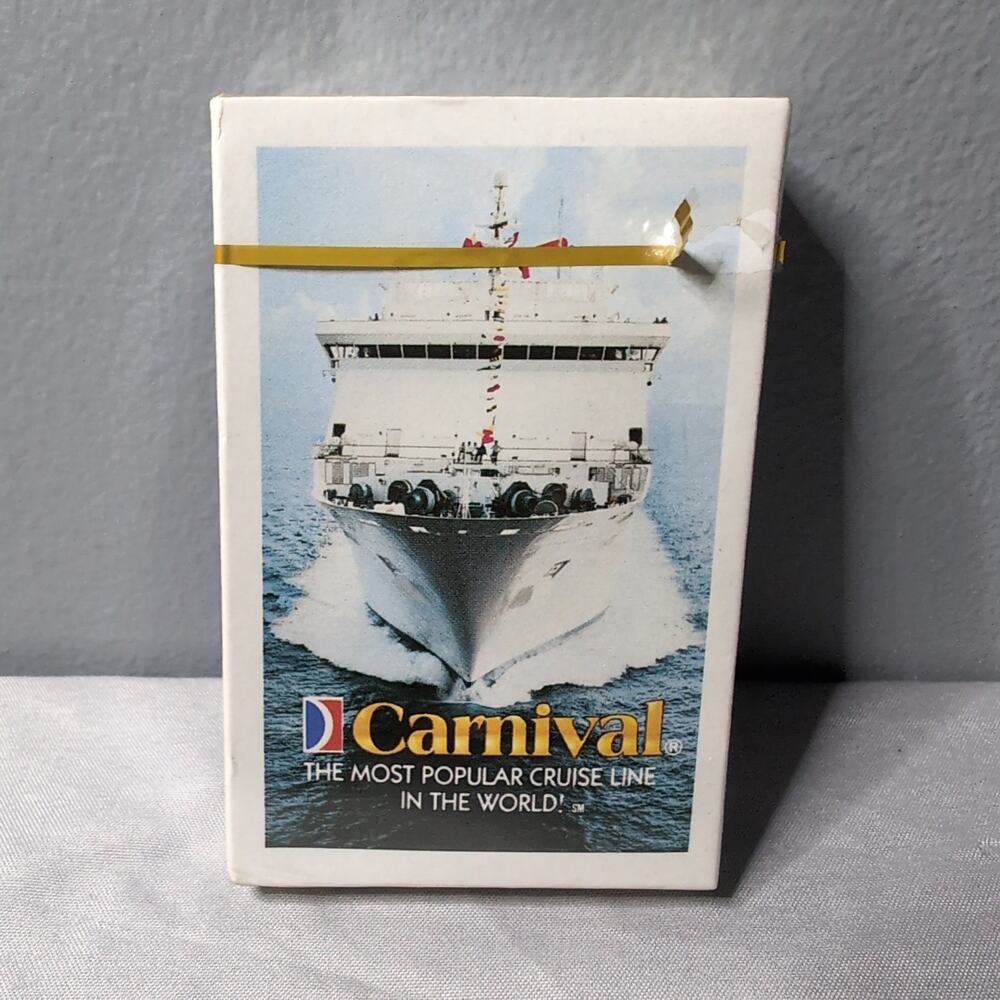 Carnival Cruise Line Deck of Souvenir Playing Cards‎ Sealed
